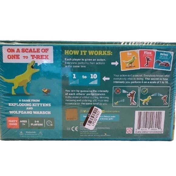 On a Scale of One to T-REX Games Board Games Game By Exploding Kittens - Picture 4 of 8